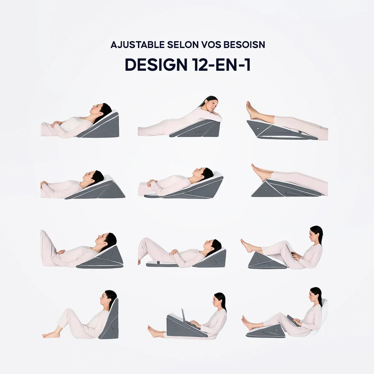 Ensemble d'Oreillers Réglables