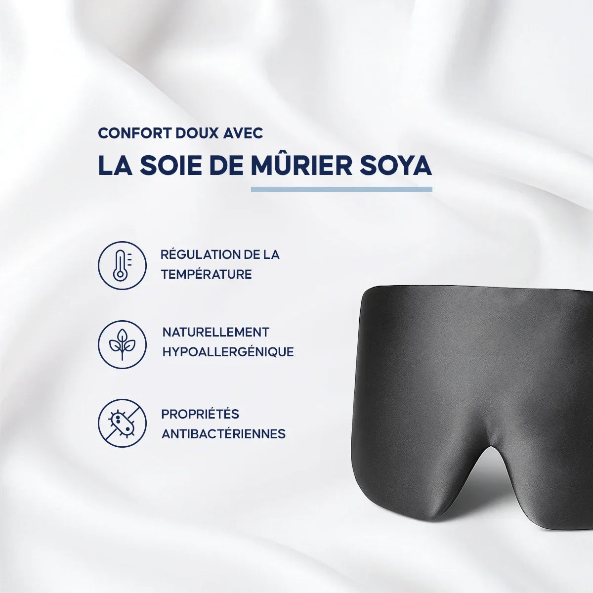 Masque de Sommeil en Soie Naturelle